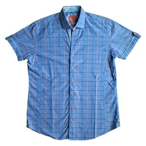 Au Noir Short Sleeve Button Down Shirt Size 3 (Medium)